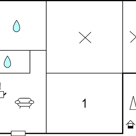 Apartment 1 Bedroom Cozy In *